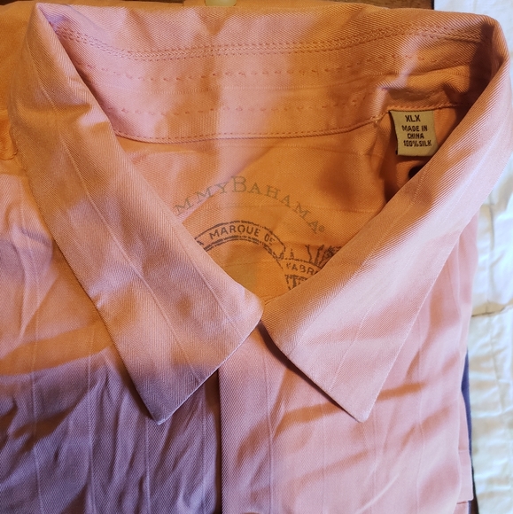 Mens Tommy Bahama XLX Peach shirt - Picture 3 of 4